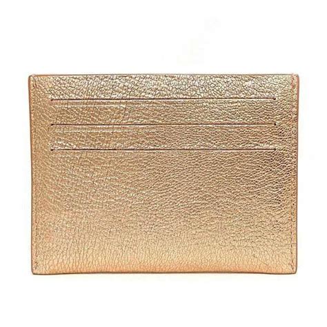 givenchy pebbled leather card case|givenchy gold card holder.